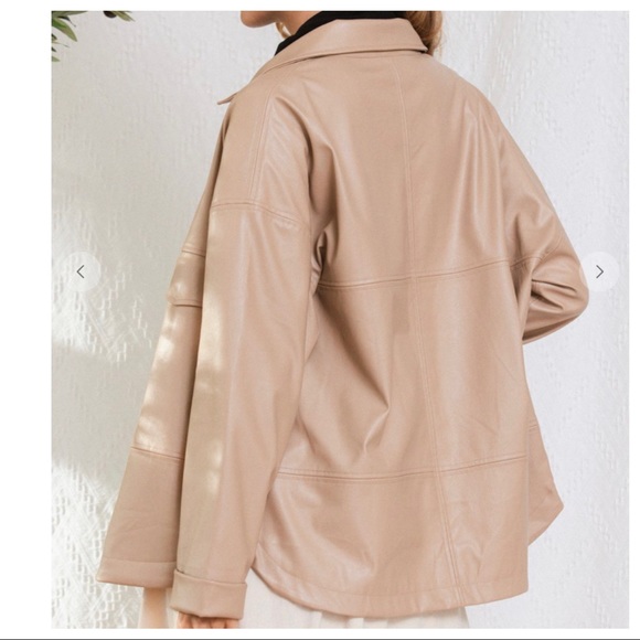 #26 Most Fabulous Faux Leather Jacket with side pockets - Picture 4 of 6